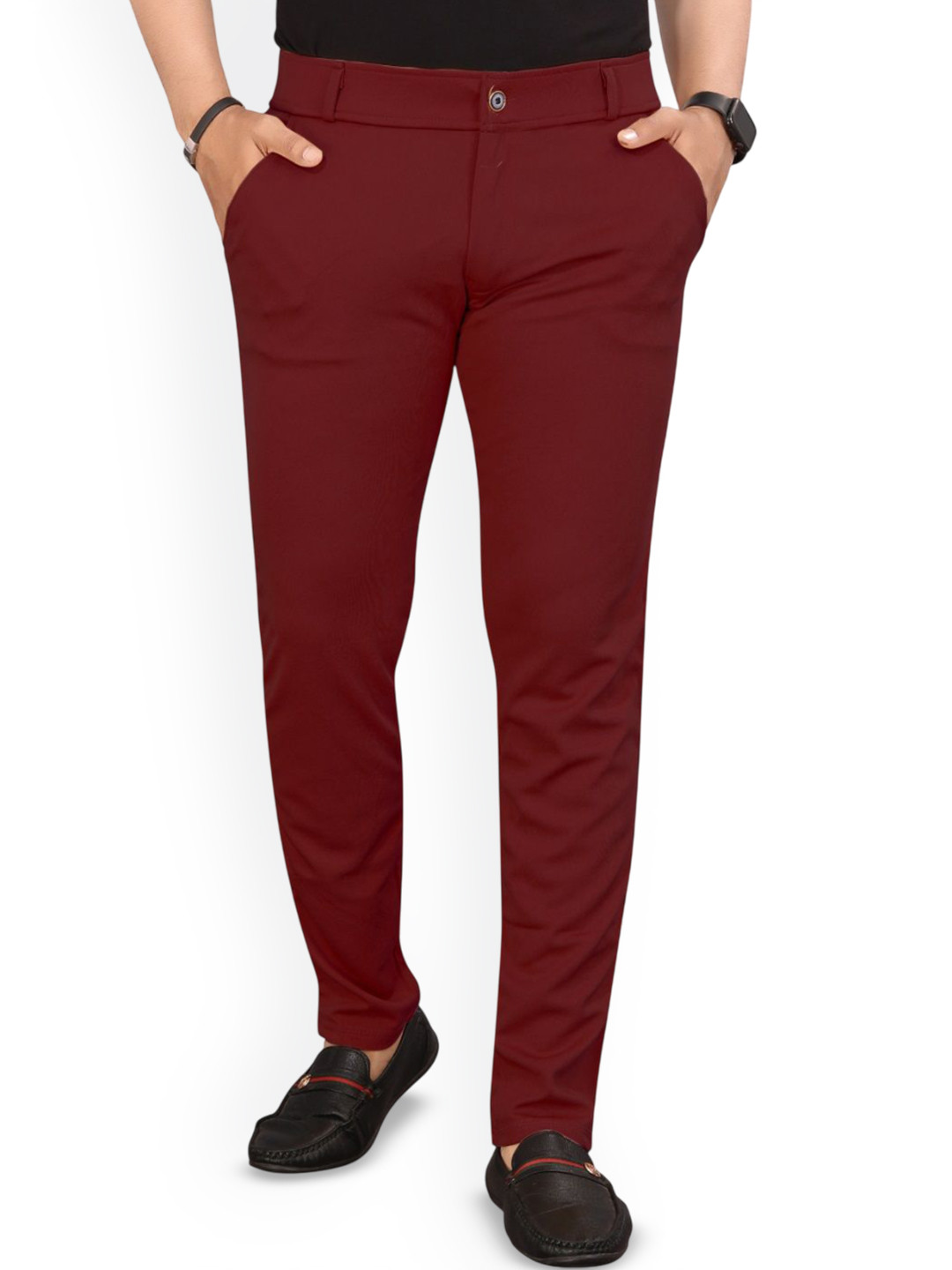 Bhagvat Casual Men Comfort Regular Fit Trousers