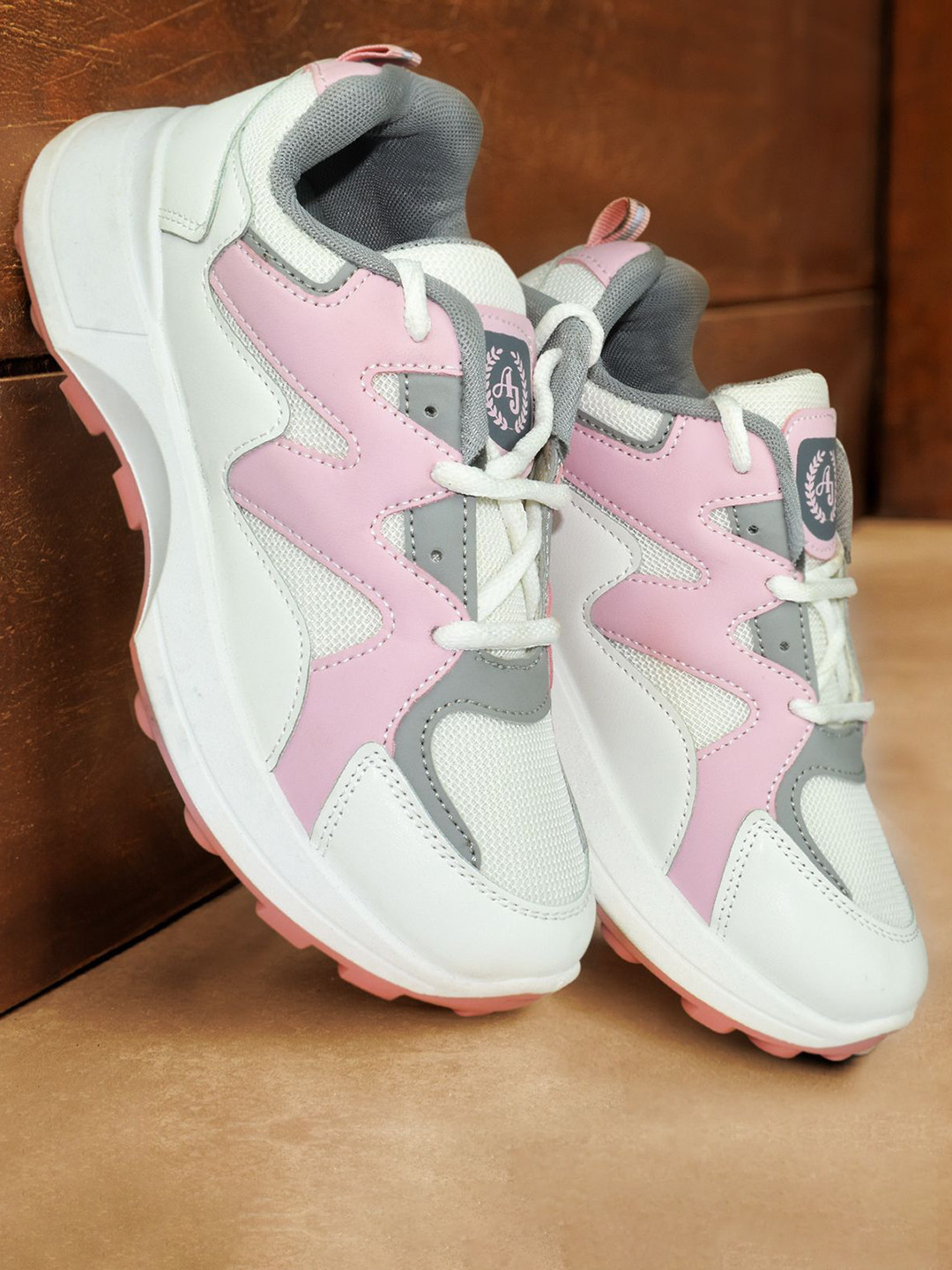 Ajanta Women High-Top Lace-Ups Round Toe Sneakers