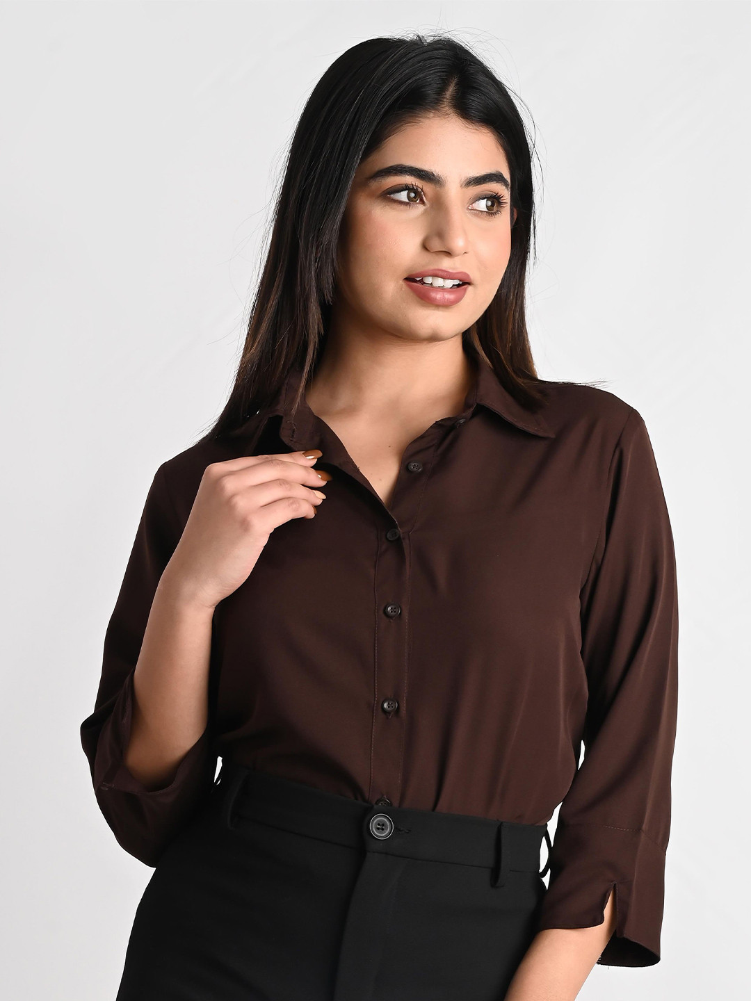 GM SARA Spread Collar Formal Shirt