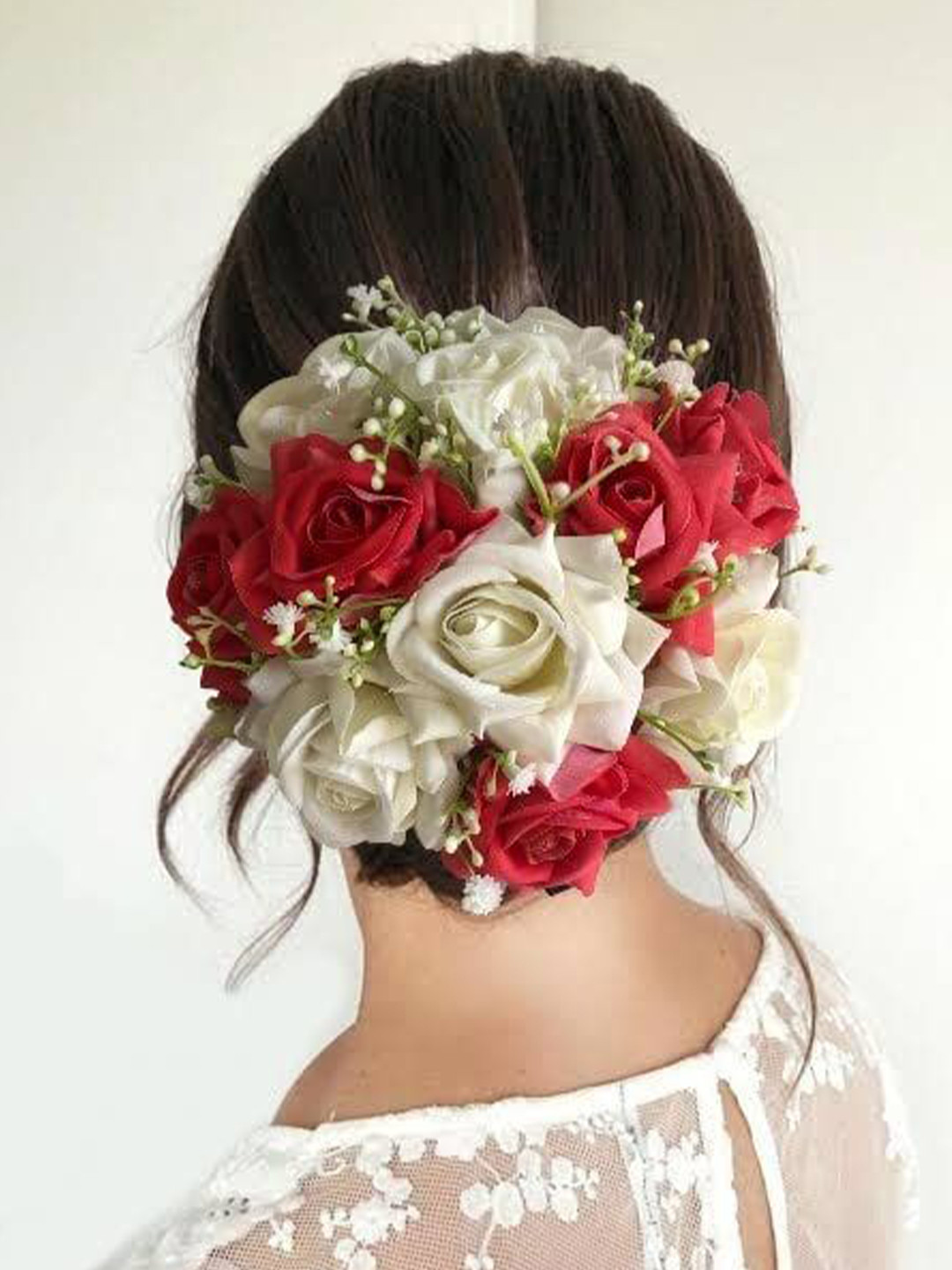 SAMYAK Floral Big Sized Hair Bun