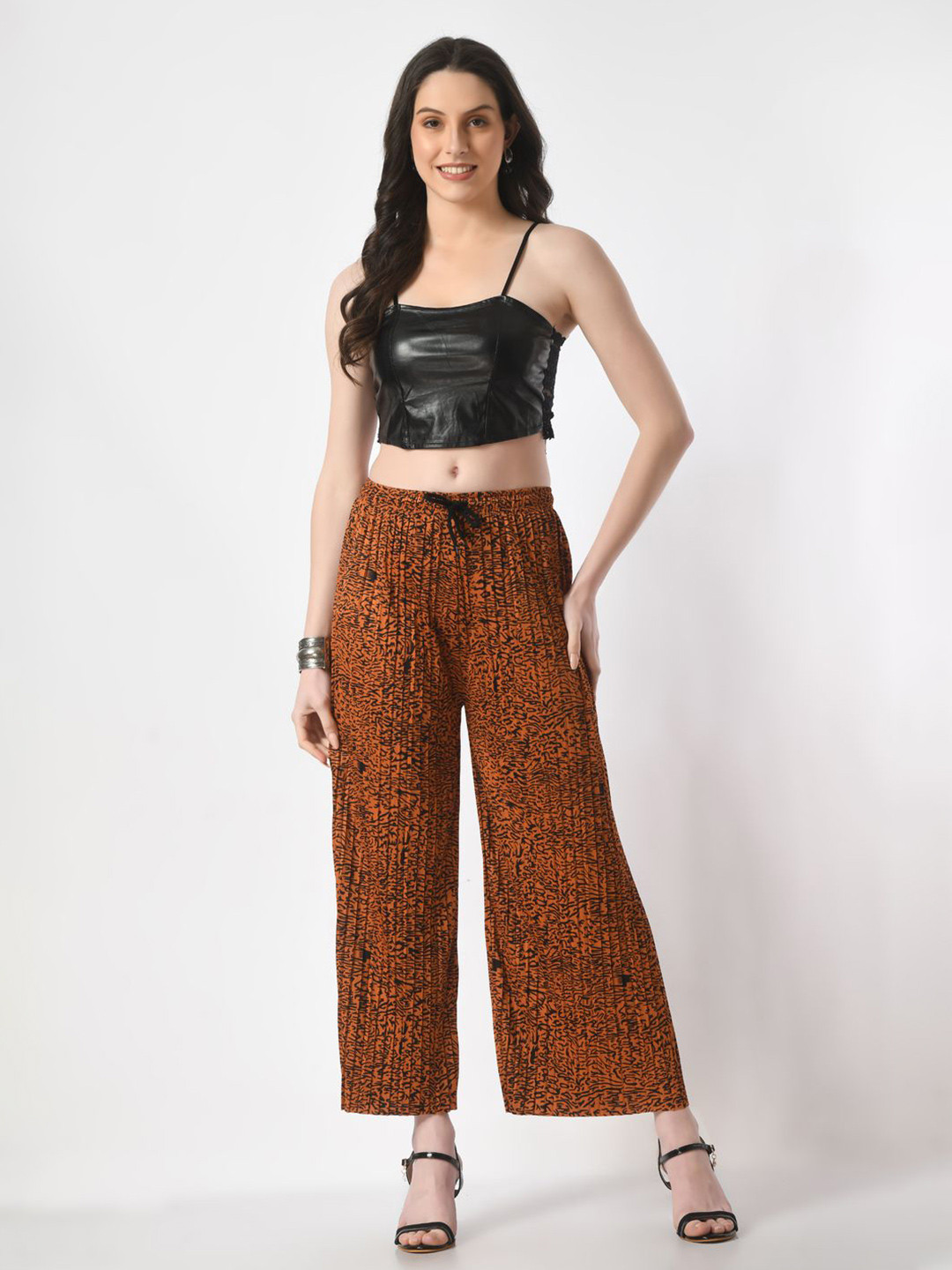 Brainbees Women Animal Printed Palazzos