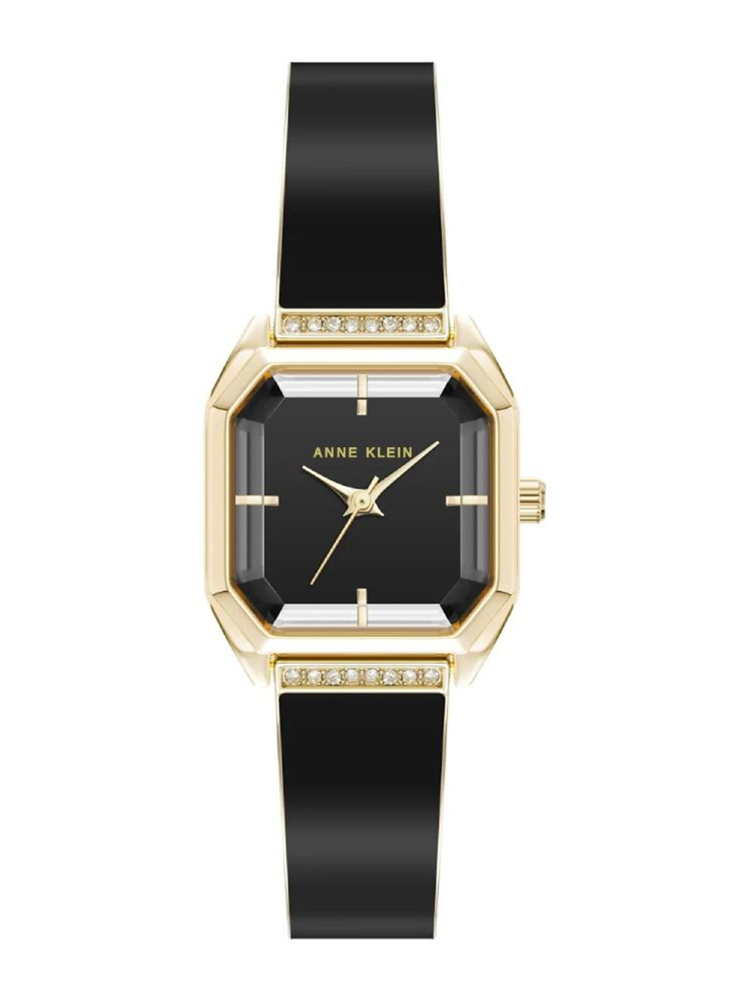 Anne Klein Quartz Rectangle Dial Women's Watch - AK5158GPBK