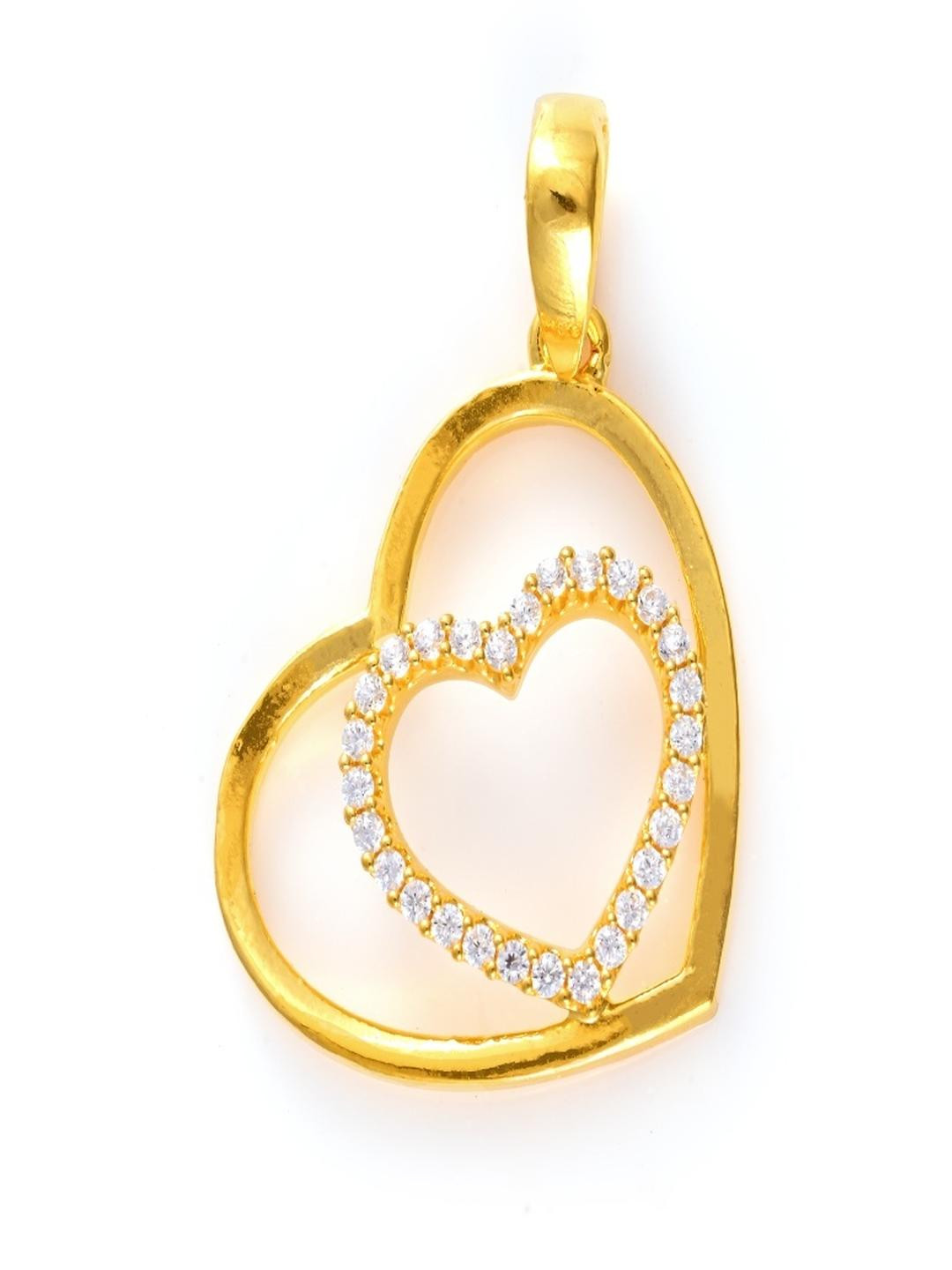 Vinayak Jewellers 925 Sterling Silver The Nestled Love Silver Pendant