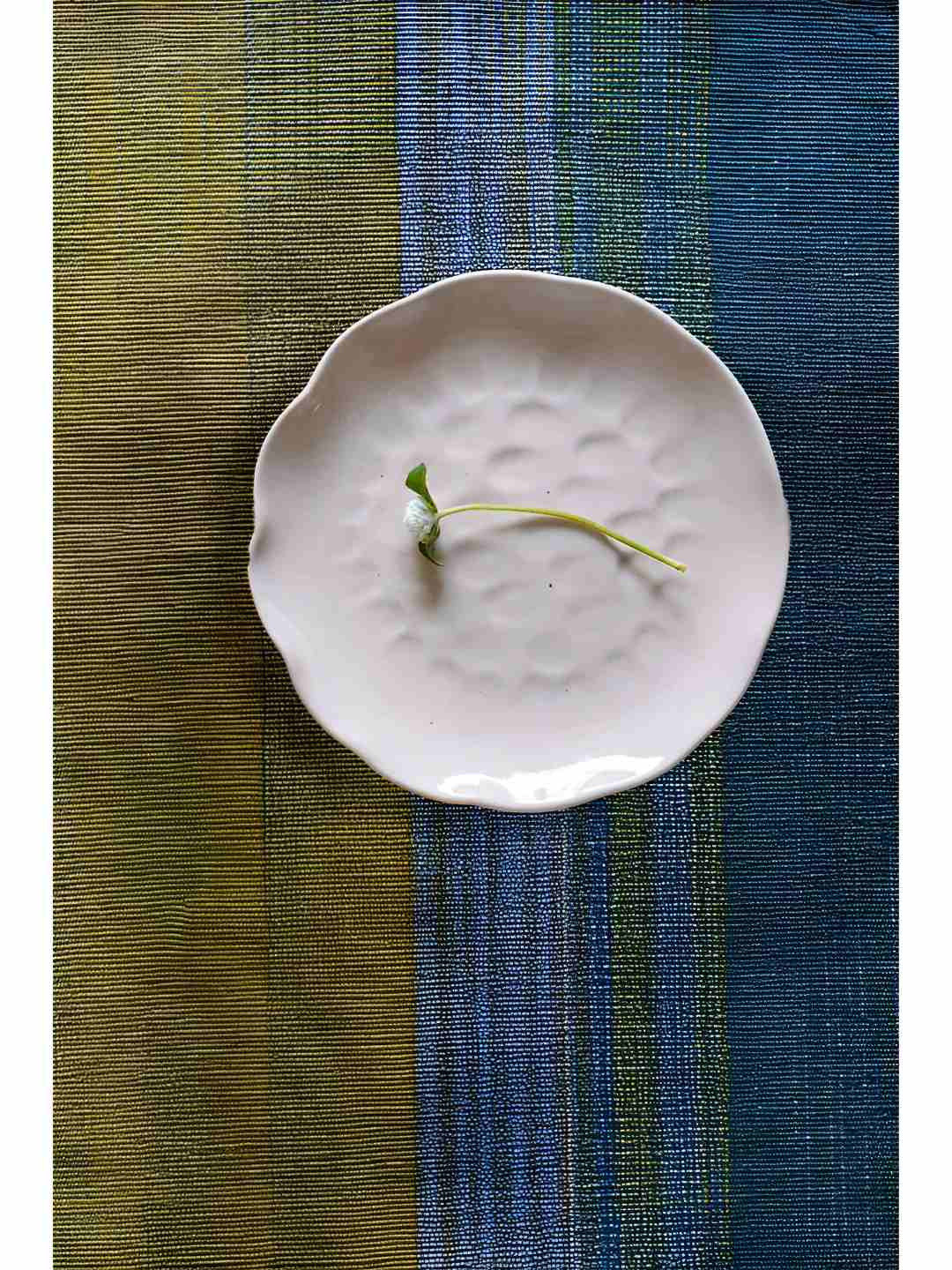 FREEDOM TREE Kyoto White Ceramic Dishwasher & Microwave Safe Plate