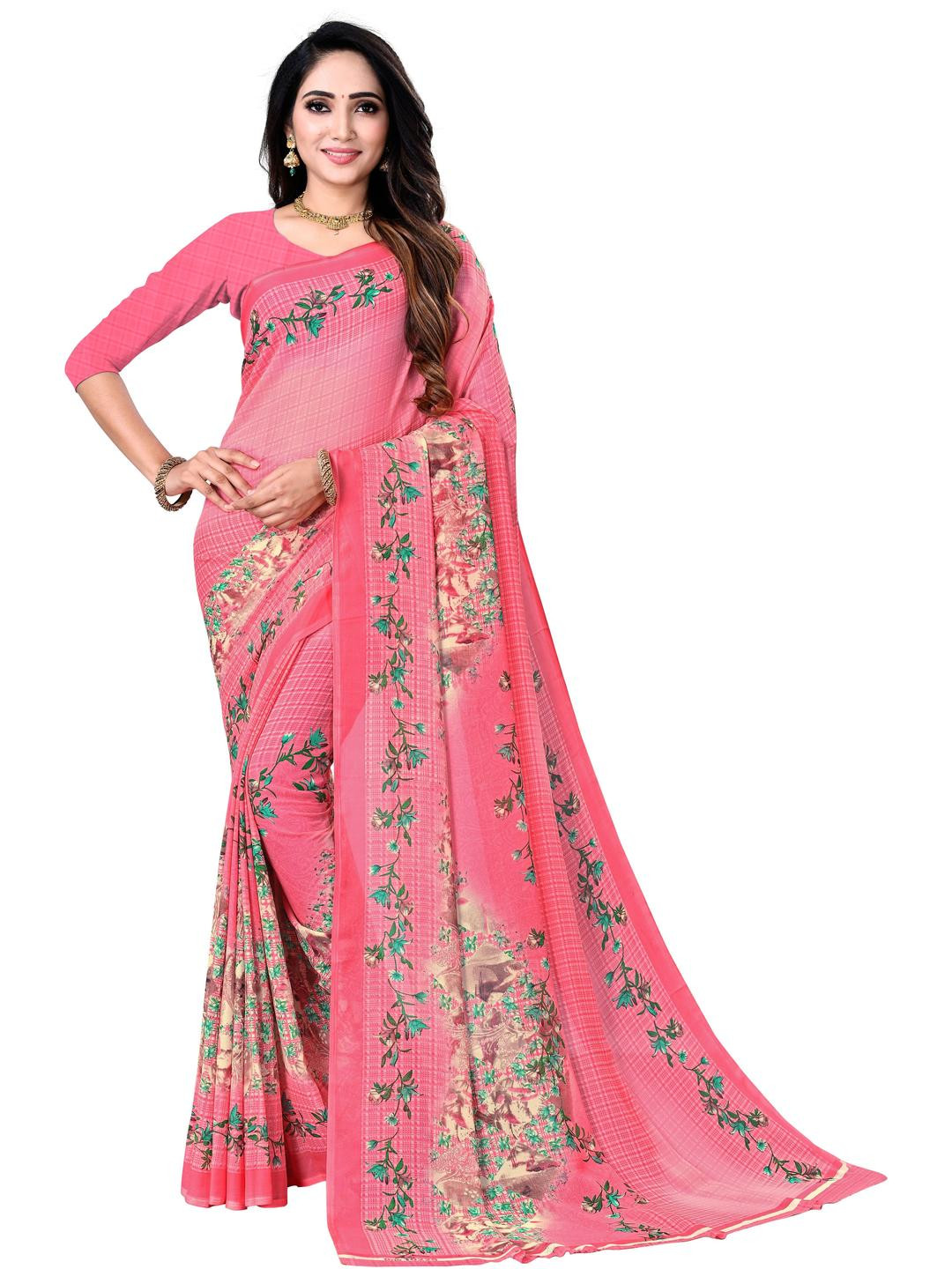 KANOODA Pure Georgette Saree