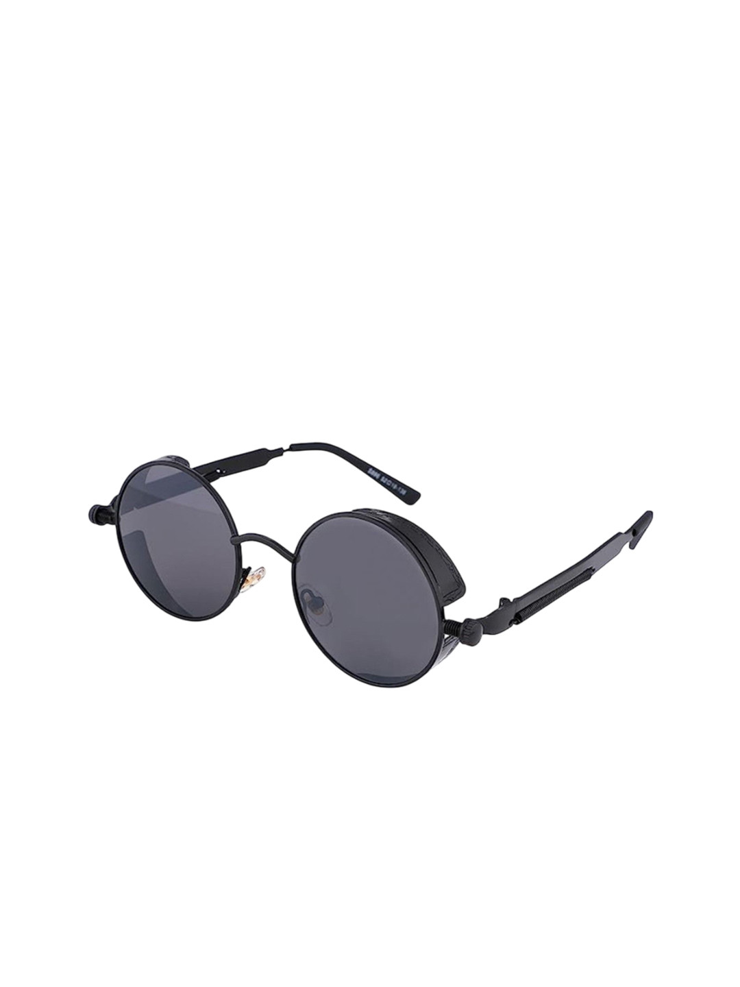SPADEACES Kids UV Protected Round Sunglasses STEAMPUNK FULL BLACK R