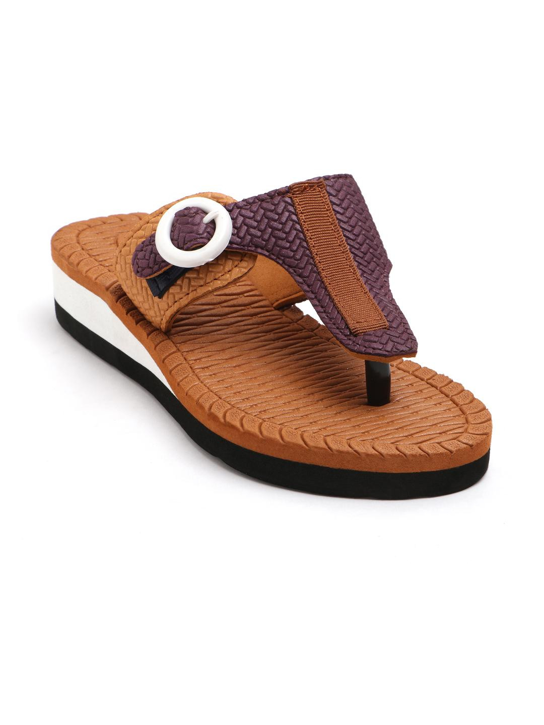 Skytrap Women Self Design Thong Flip-Flops
