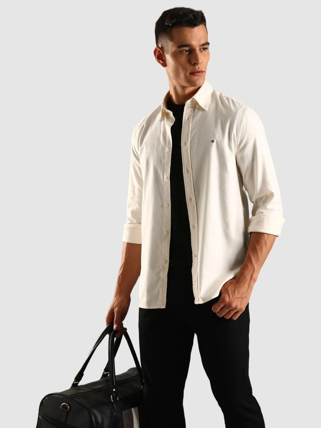 Tommy Hilfiger Button-Down Collar Cotton Shirt