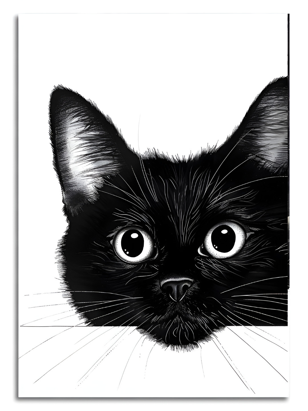 Craftnest creations Abstract Art White & Black Birds And Animals Wall Arts