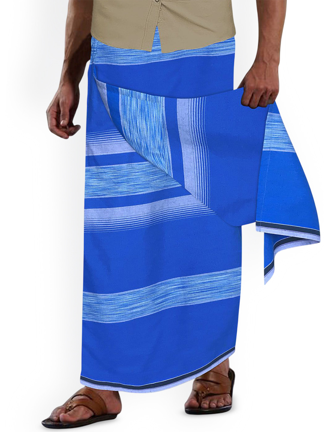 OASIS Men Striped Cotton Lungi