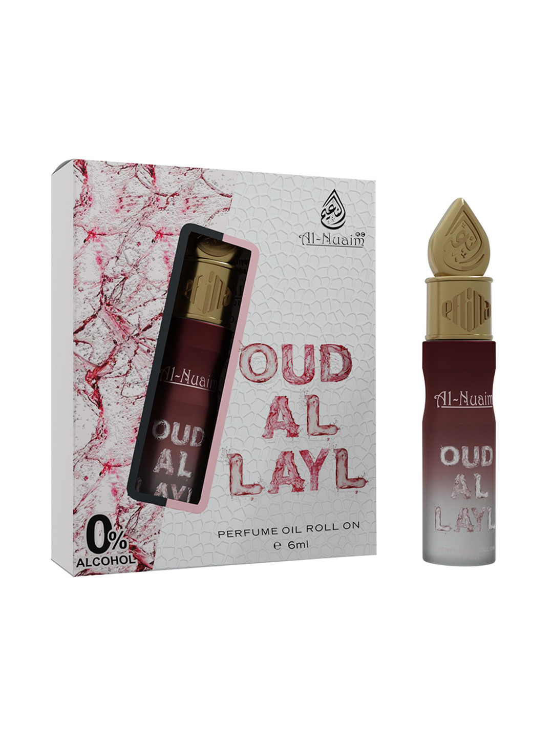 Al-Nuaim Set Of 2 Oud Al Layl Attar Roll On- 6 ml Each