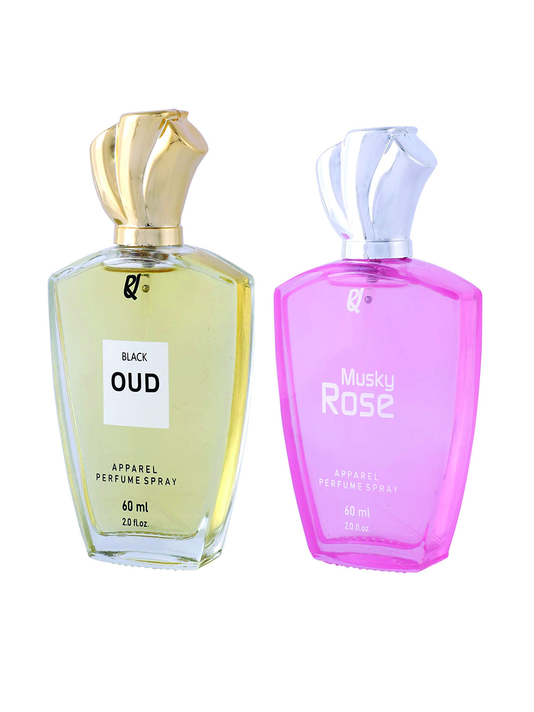 RU Set Of 2 Black Oud & Musky Rose Long Lasting Perfume - 60 ml Each