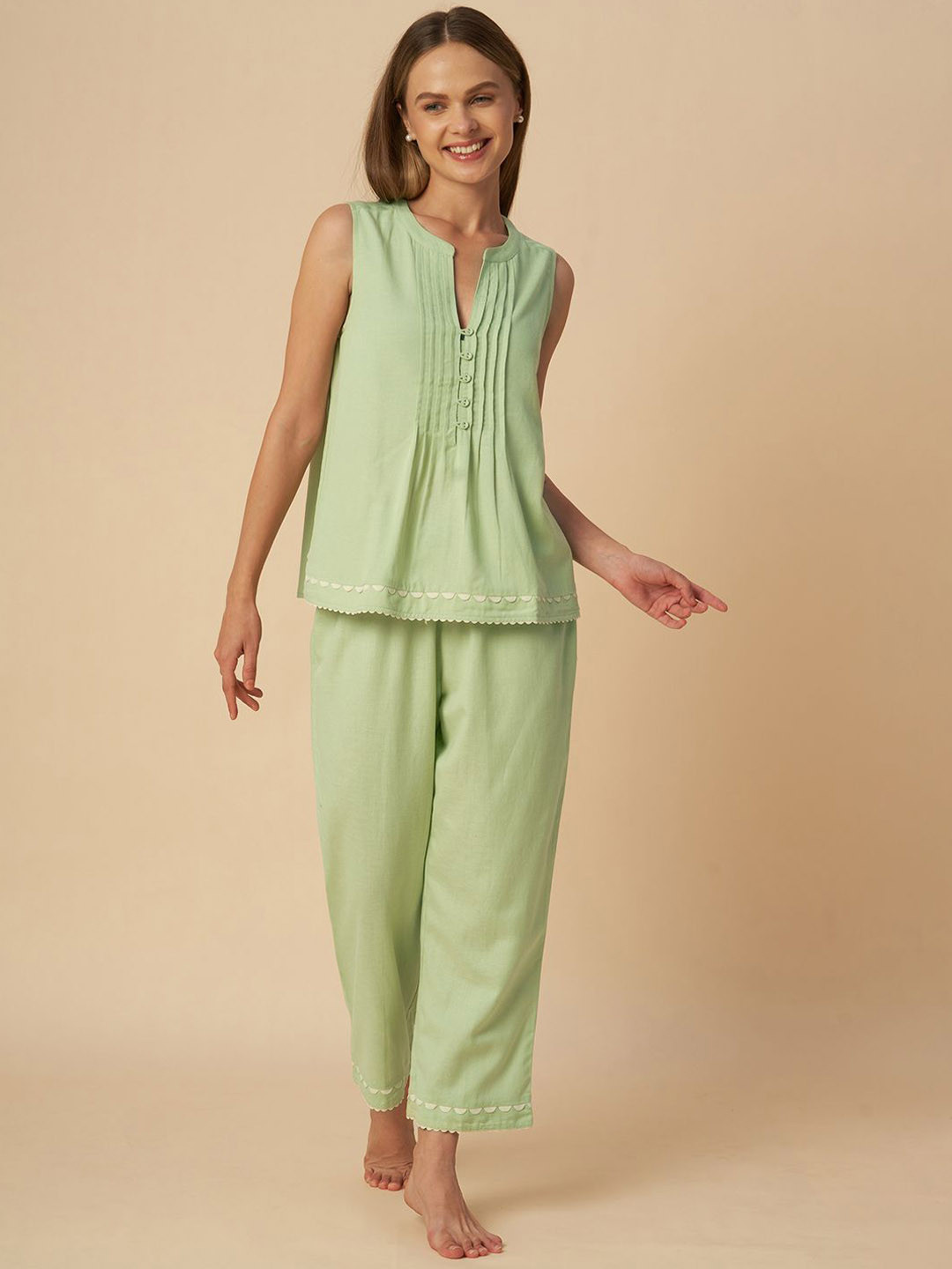 Chemistry Women Chemistry Ric Rac Trimmed Night suit