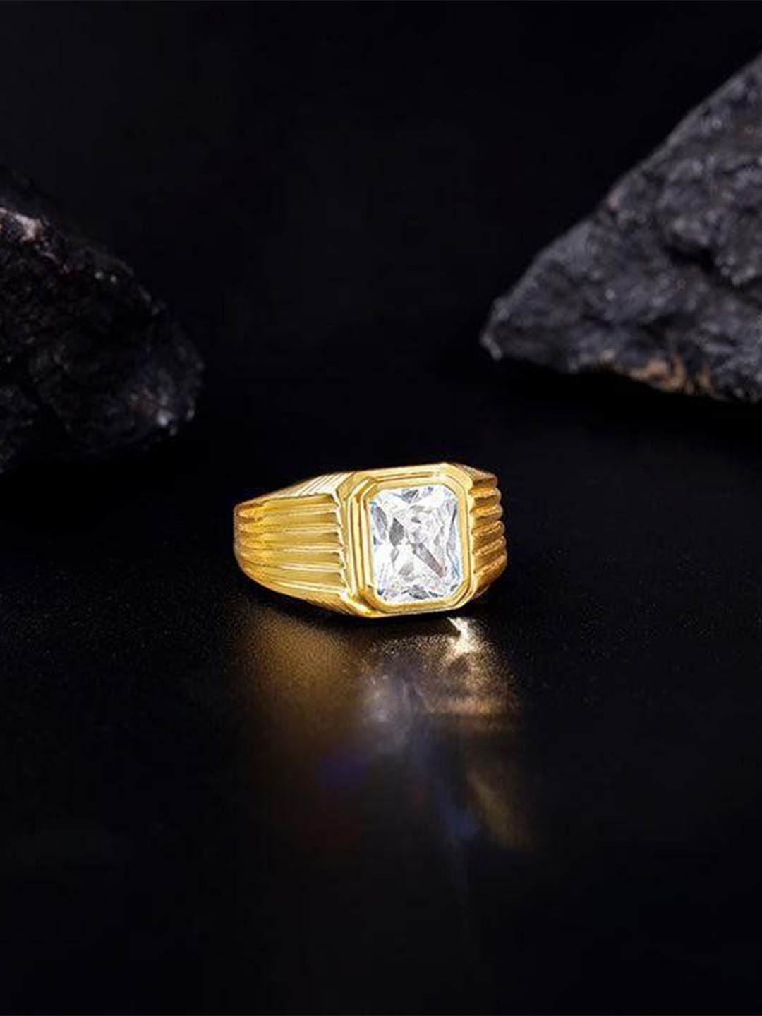 GIVA Golden Zircon Glory Ring