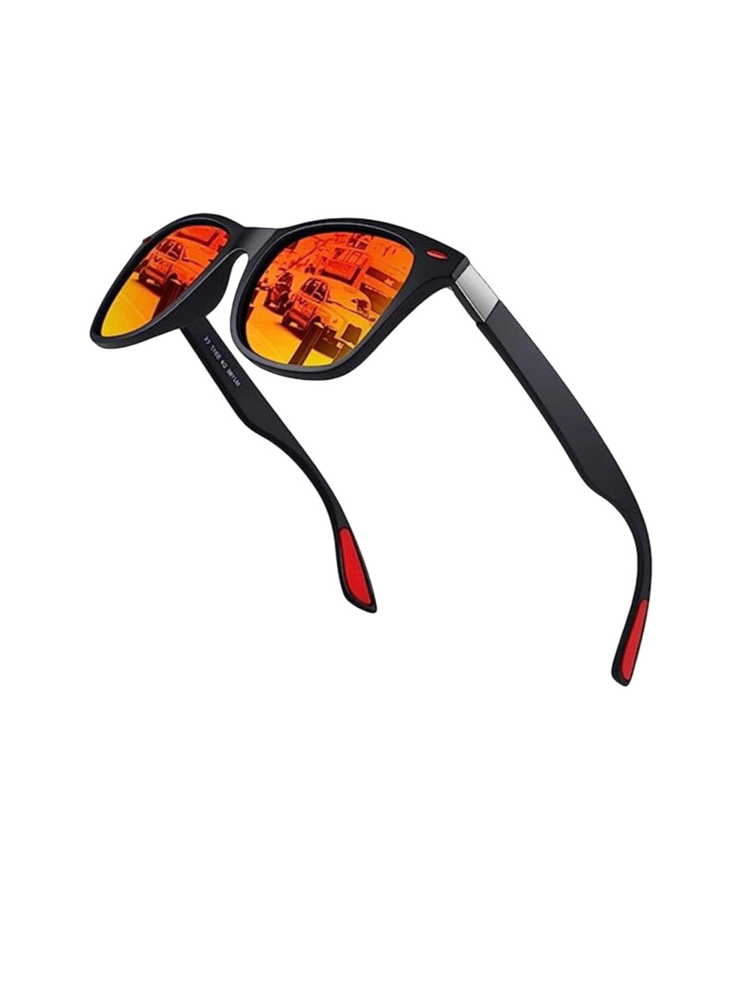 SPADEACES Unisex Full Rim Wayfarar Sunglass YELLOW BLACK WAYFARAR-33