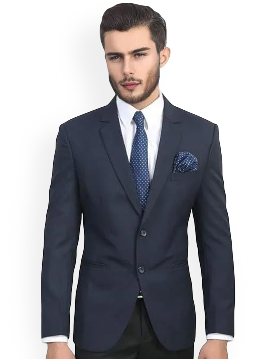 Manoxo Notched Lapel Collar Single-Breasted Slim Fit Blazers