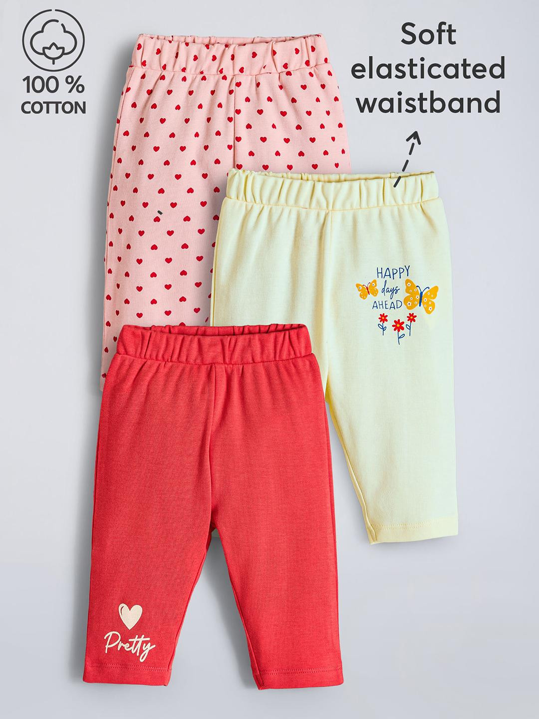 Hopscotch Set of 3 Multi Pure Cotton Track Pants
