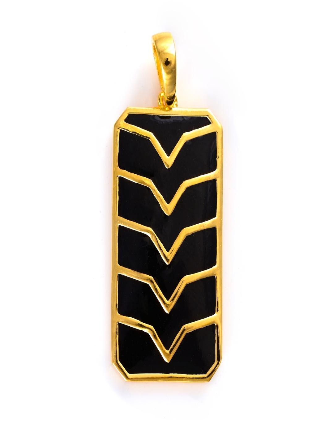 Vinayak Jewellers 925 Sterling Silver The Elegant Ebony Silver Pendant