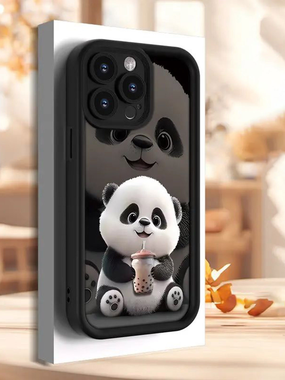 CASE CREATION Panda Printed iPhone 13 Bumper Case