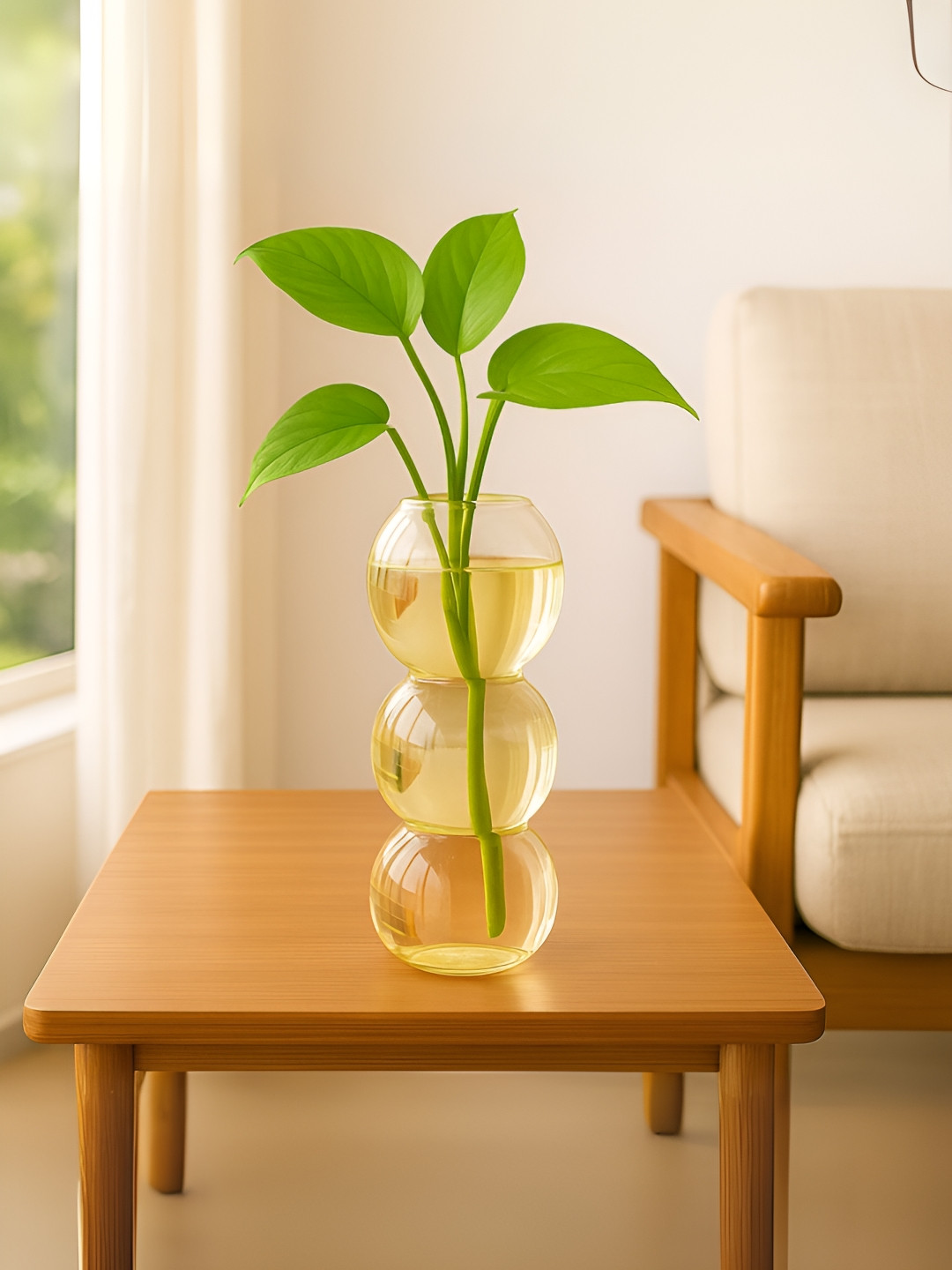ecofynd Unisex Glass Table Vase For Plants