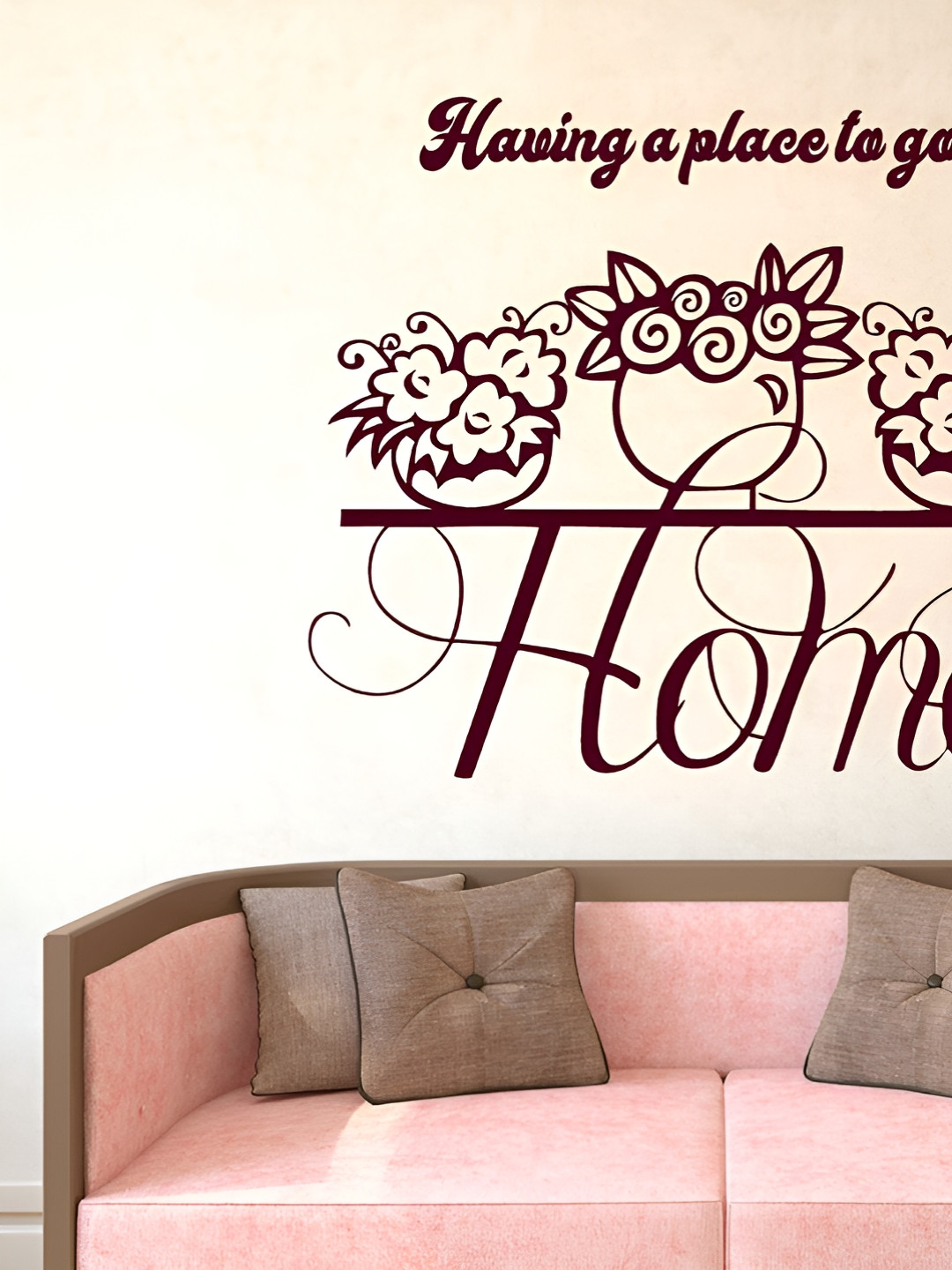 LANSTICK Home Quotes Printed Self-Adhesive WallStickers