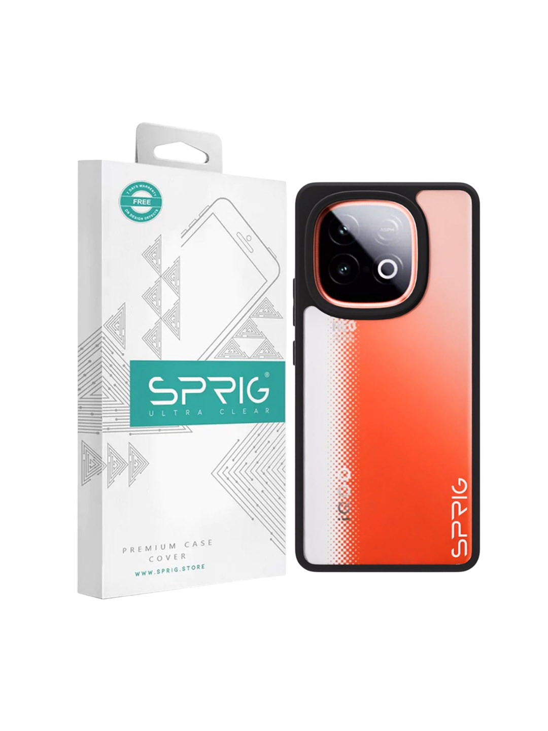 SPRIG IQOO Neo 10 Matte Black Transparent Back Cover