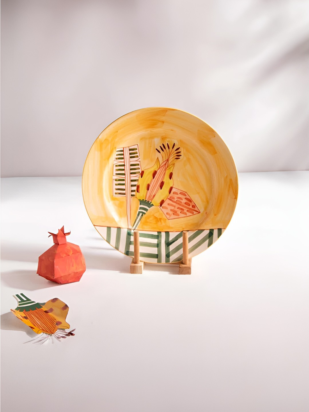 FREEDOM TREE Arakta Hand Painted Ceramic Dinner Plate