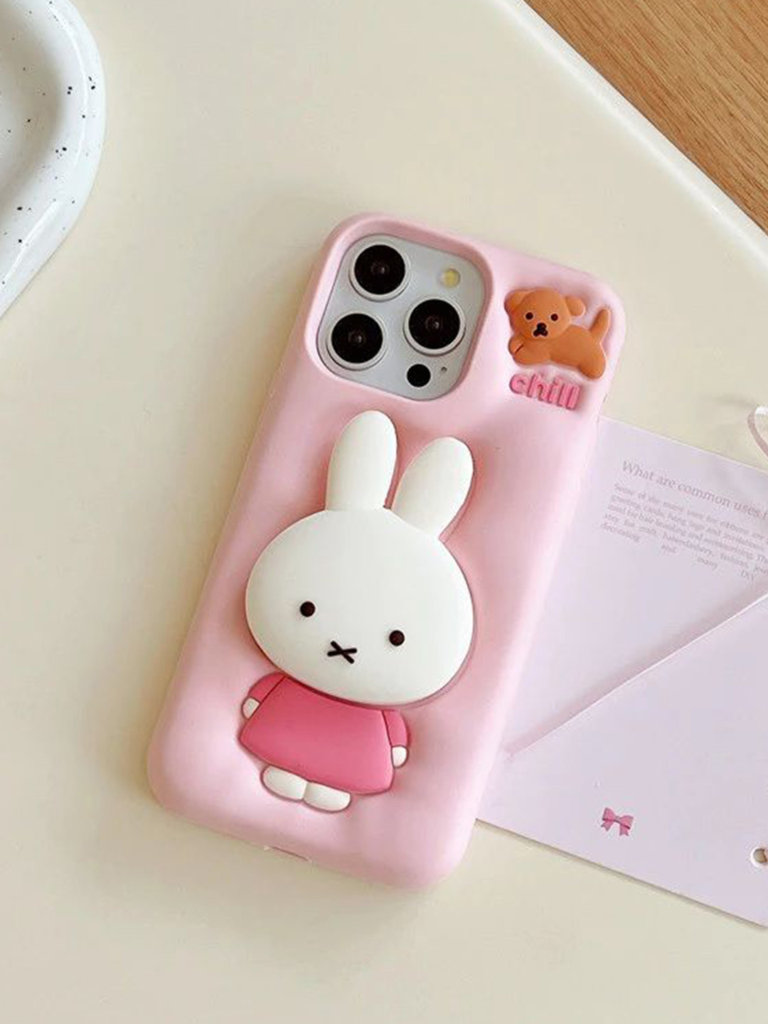 CASE CREATION Miffies Bunny Cute Printed iPhone 16 Pro Back Case