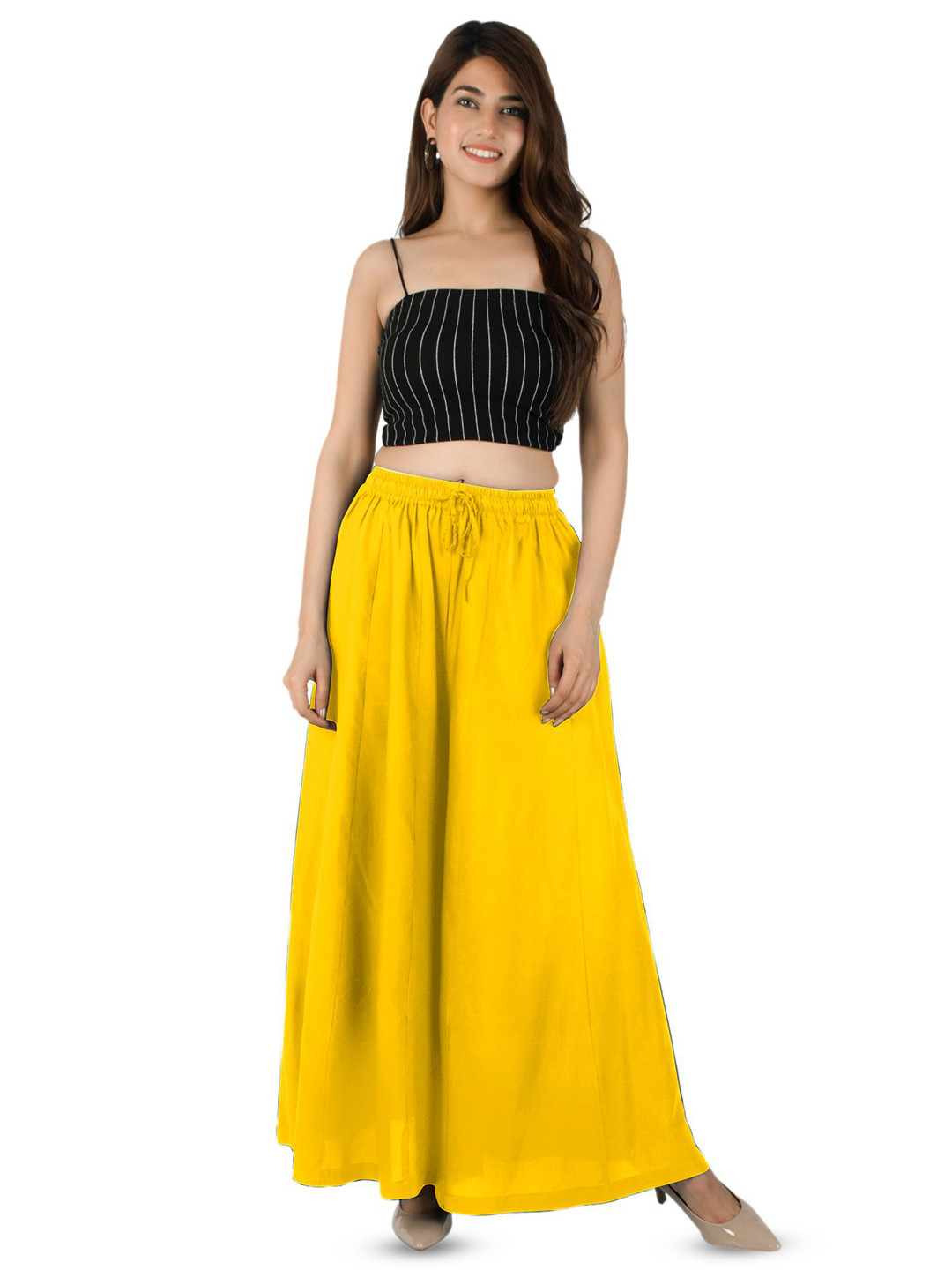 AARMAD Women Flared Skirt Type Palazzo