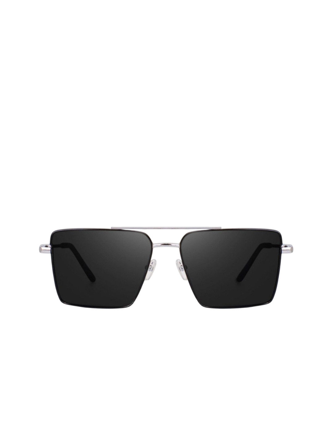 SPADEACES Unisex Square Sunglasses HQ SILVER BLACK SQUARE -92_14_11