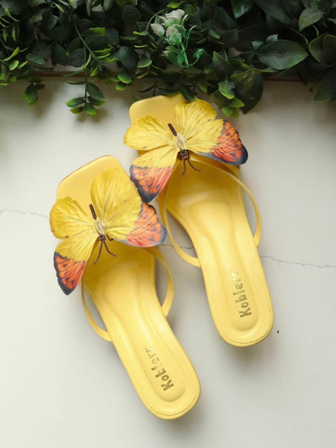 Koblerr Women Butterfly Kitten Heels