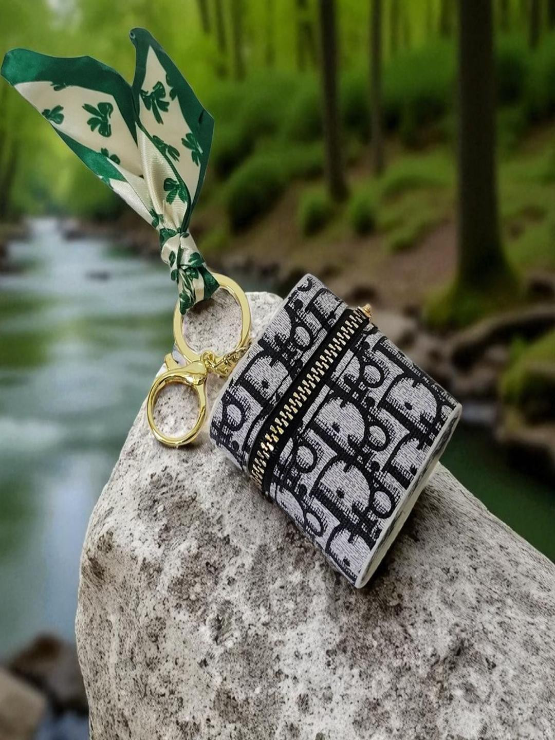 ADOREAL Printed Mini Purse Keychain And Keyring