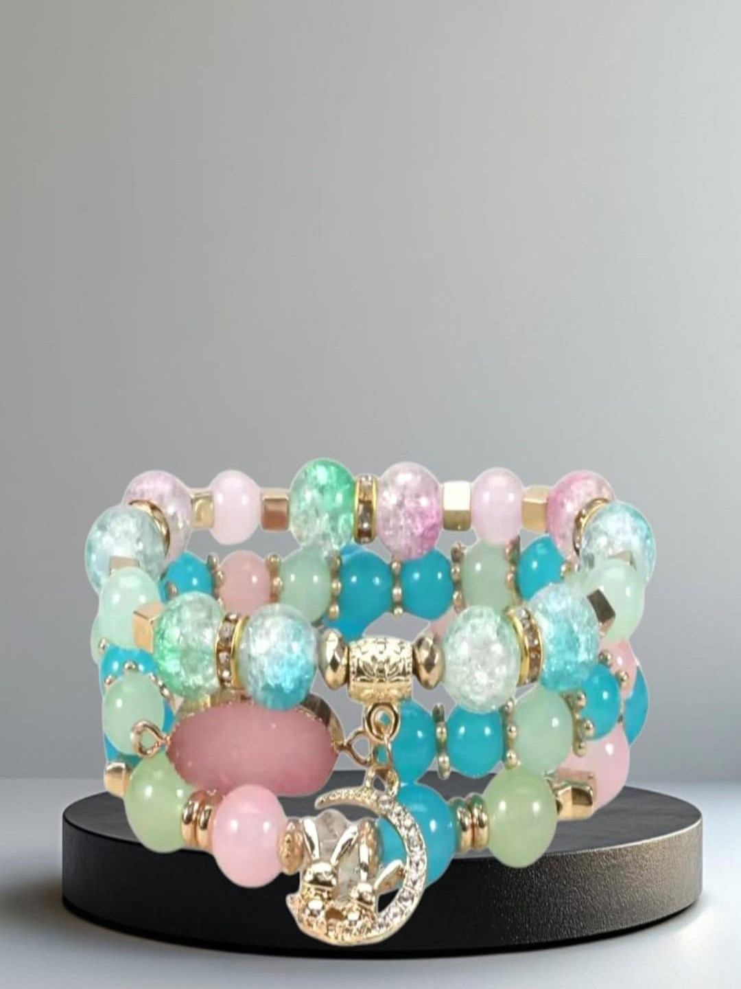 ROYAL NEEDS Women Wraparound Multilayer flexible Bracelets