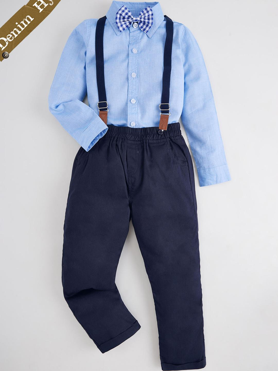 2-Pc Pure Cotton Shirt & Pants