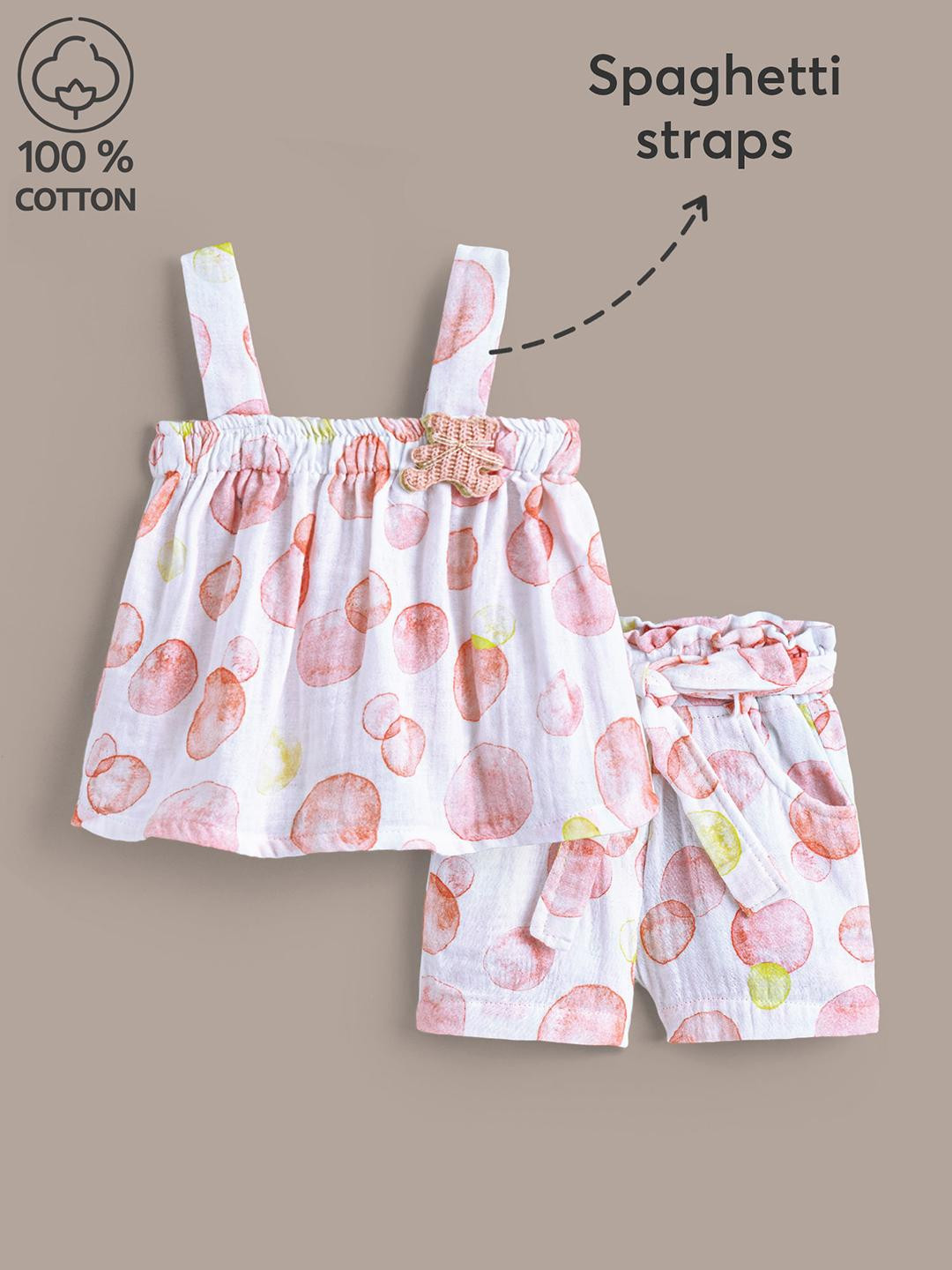 Peachy Dreams Summer Shorts Set