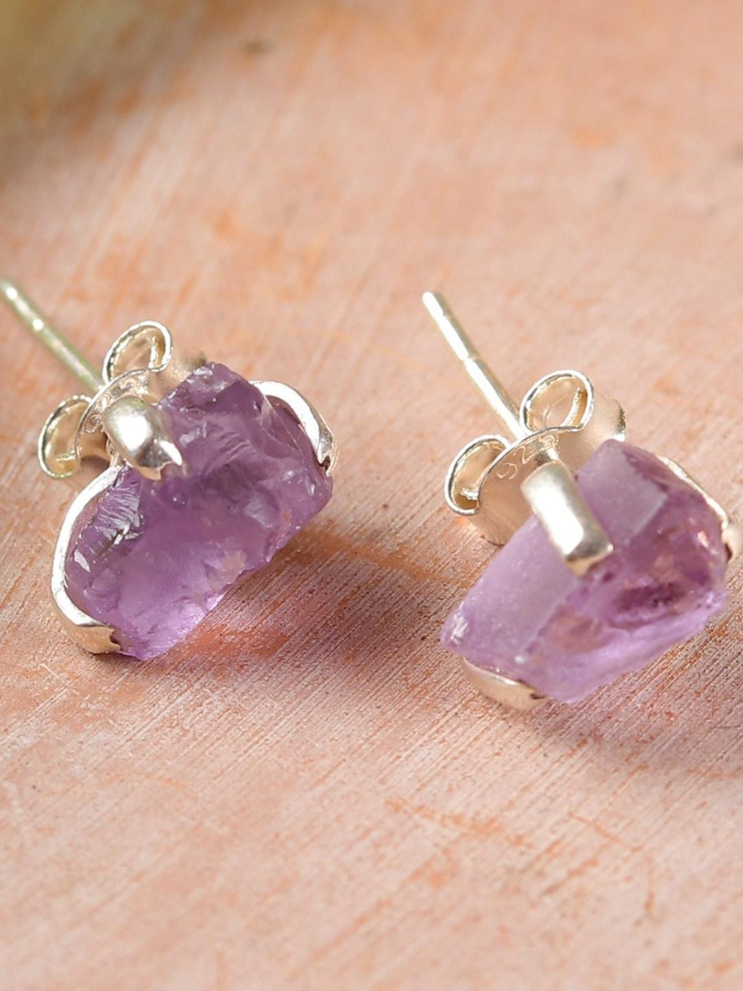 FUSIONARI NA Amethyst Sterling Silver Earrings