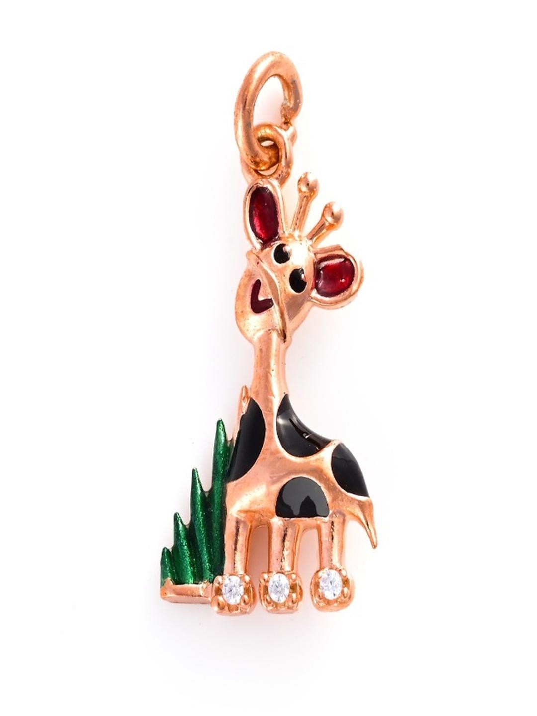 Vinayak Jewellers 925 Sterling Silver The Silver Baby Giraffe Pendant