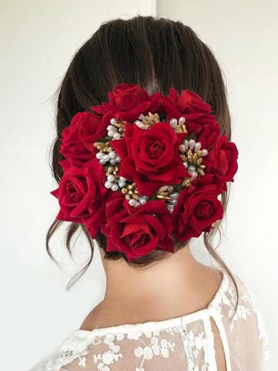 SAMYAK Women Flower Handmade Juda Hair Bun