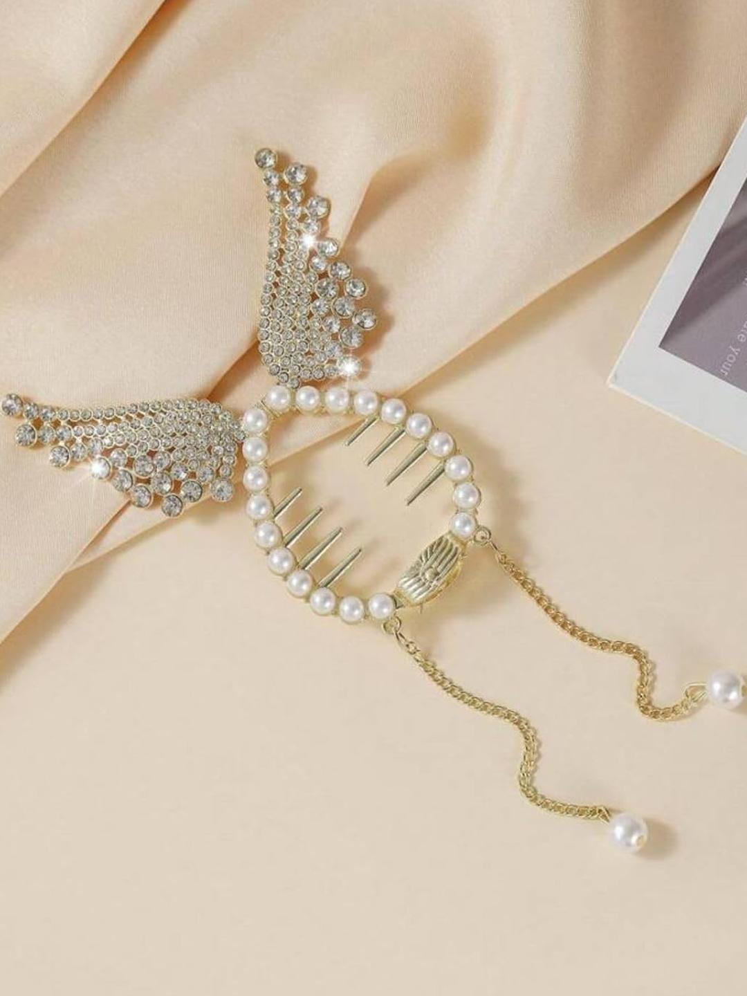 Medbuddy Korean Beaded Hair Bun Clip