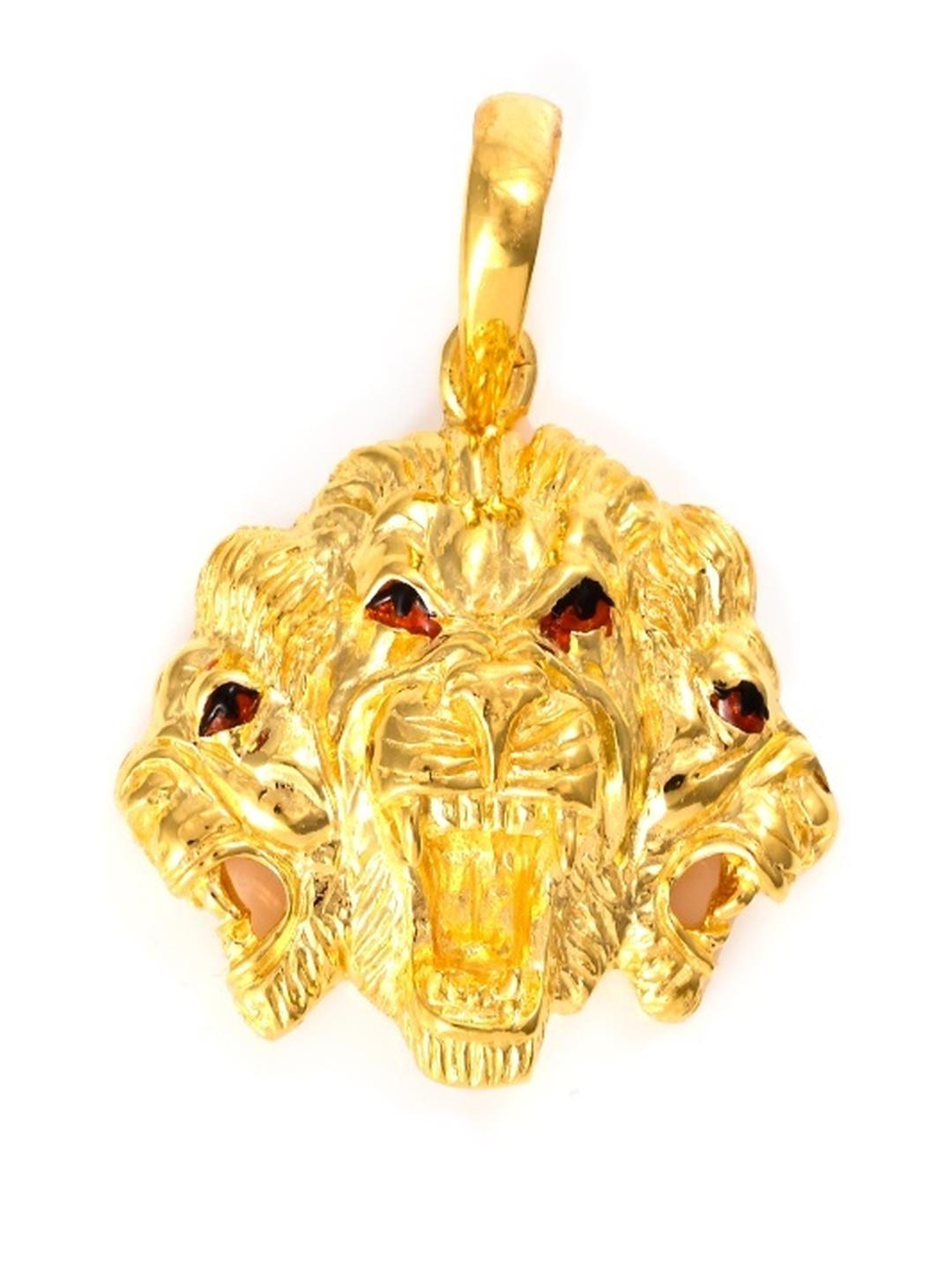 Vinayak Jewellers 925 Sterling Silver The Triumphant Roar Silver Lion Pendant