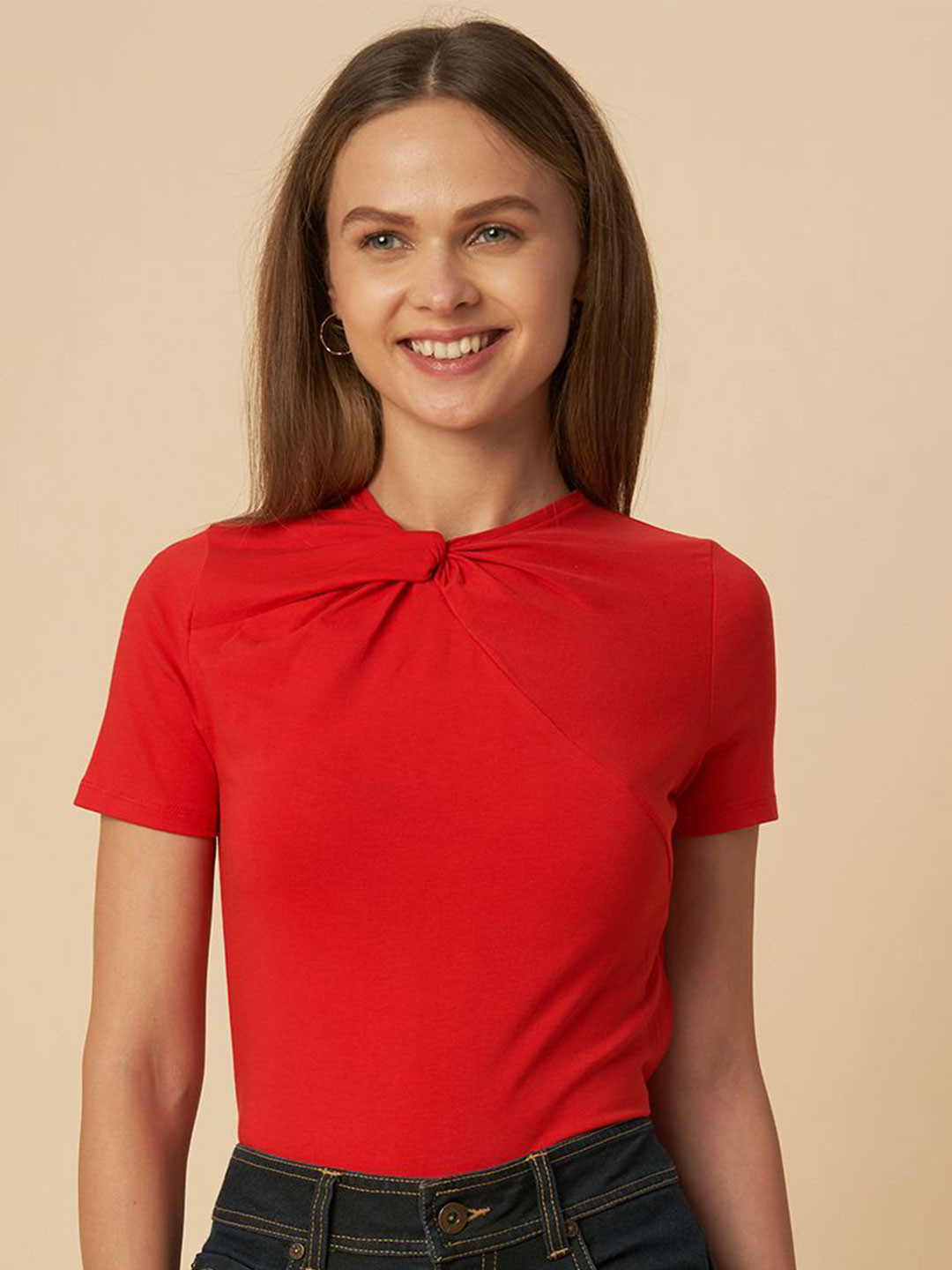 Chemistry Women Round Neck Top