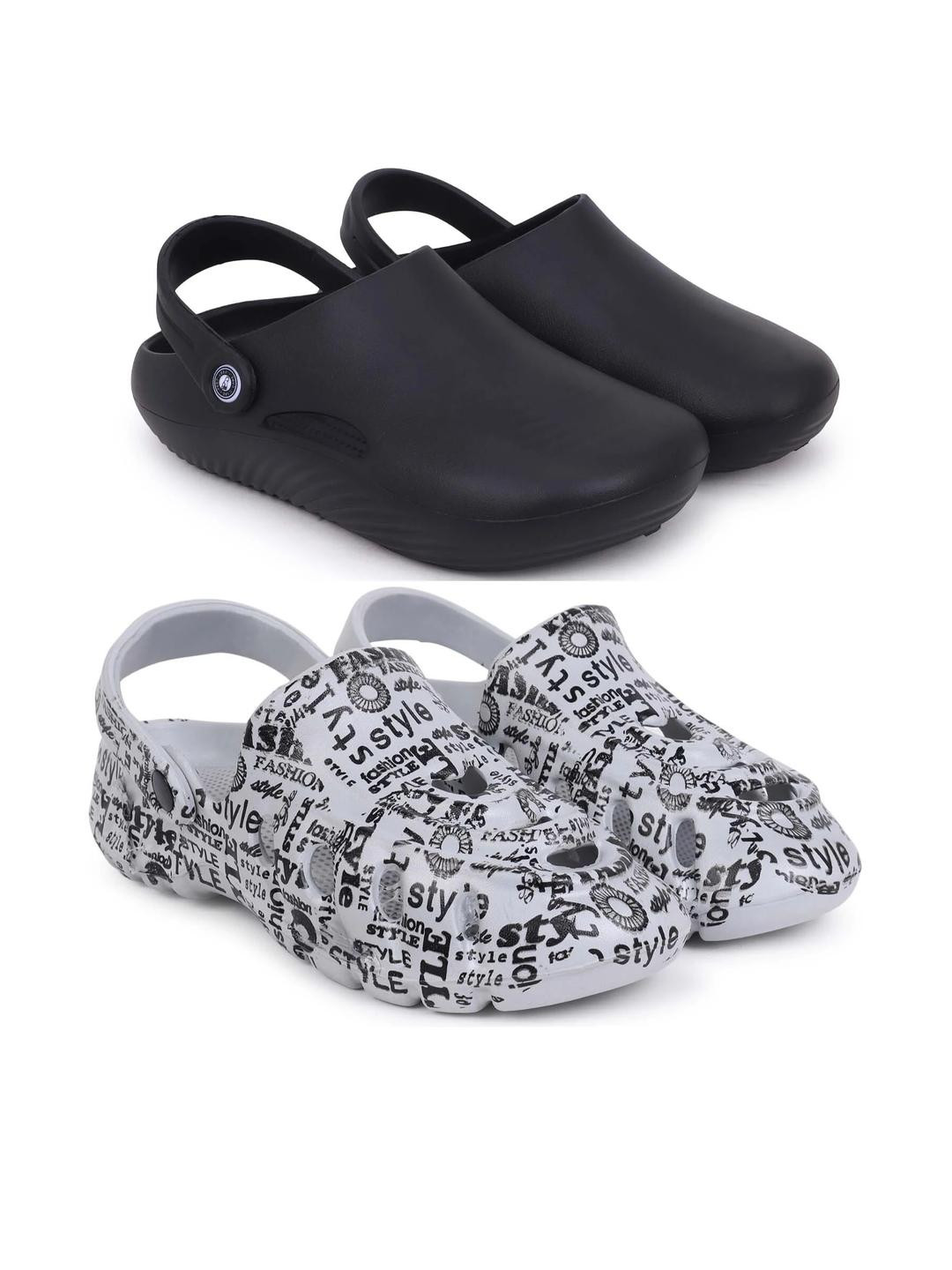 KAPYANSH Men Combo of 2 Stylish EVA Clogs