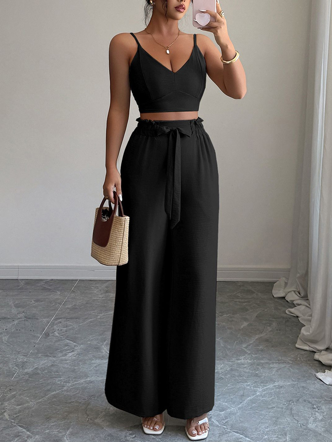 JC Mode Fitted Top With Loose Fit Trouser Co-Ords