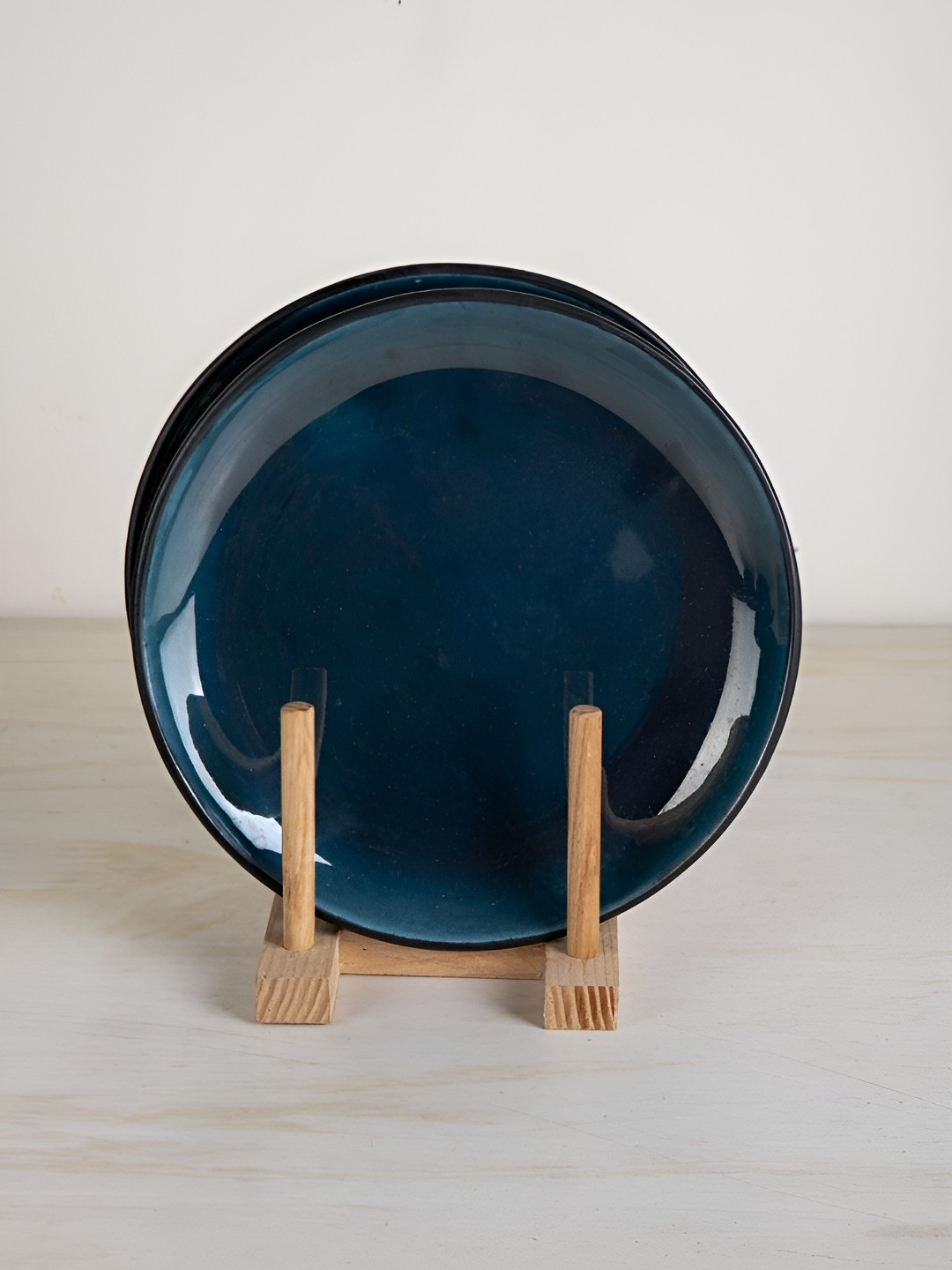 FREEDOM TREE Green Ceramic Dishwasher & Microwave Safe Plates