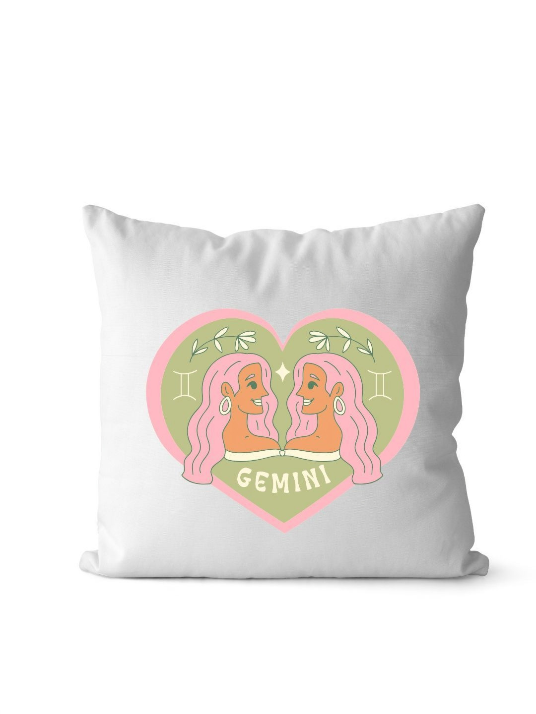 Loops n knots Gemin Zodiac Printed Cushion