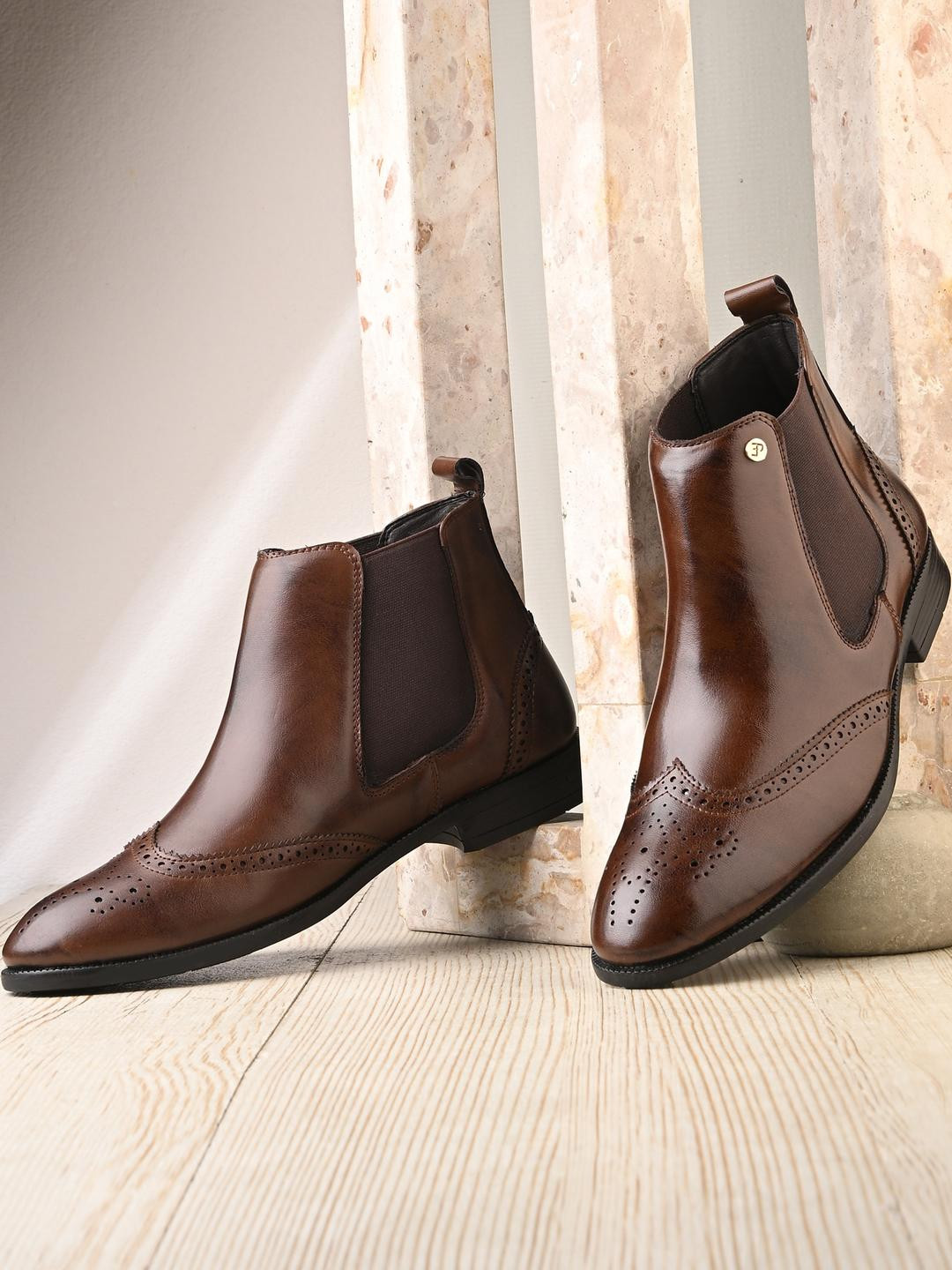 Stylish Men Brown Chelsea Boots