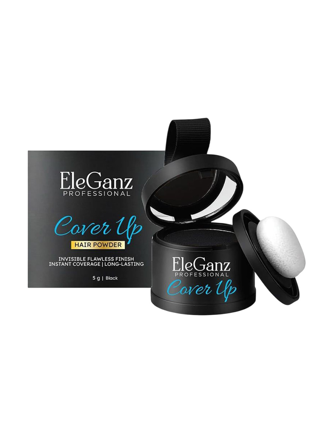 EleGanz Professional Cover-Up Hair Powder- 5 g- Black