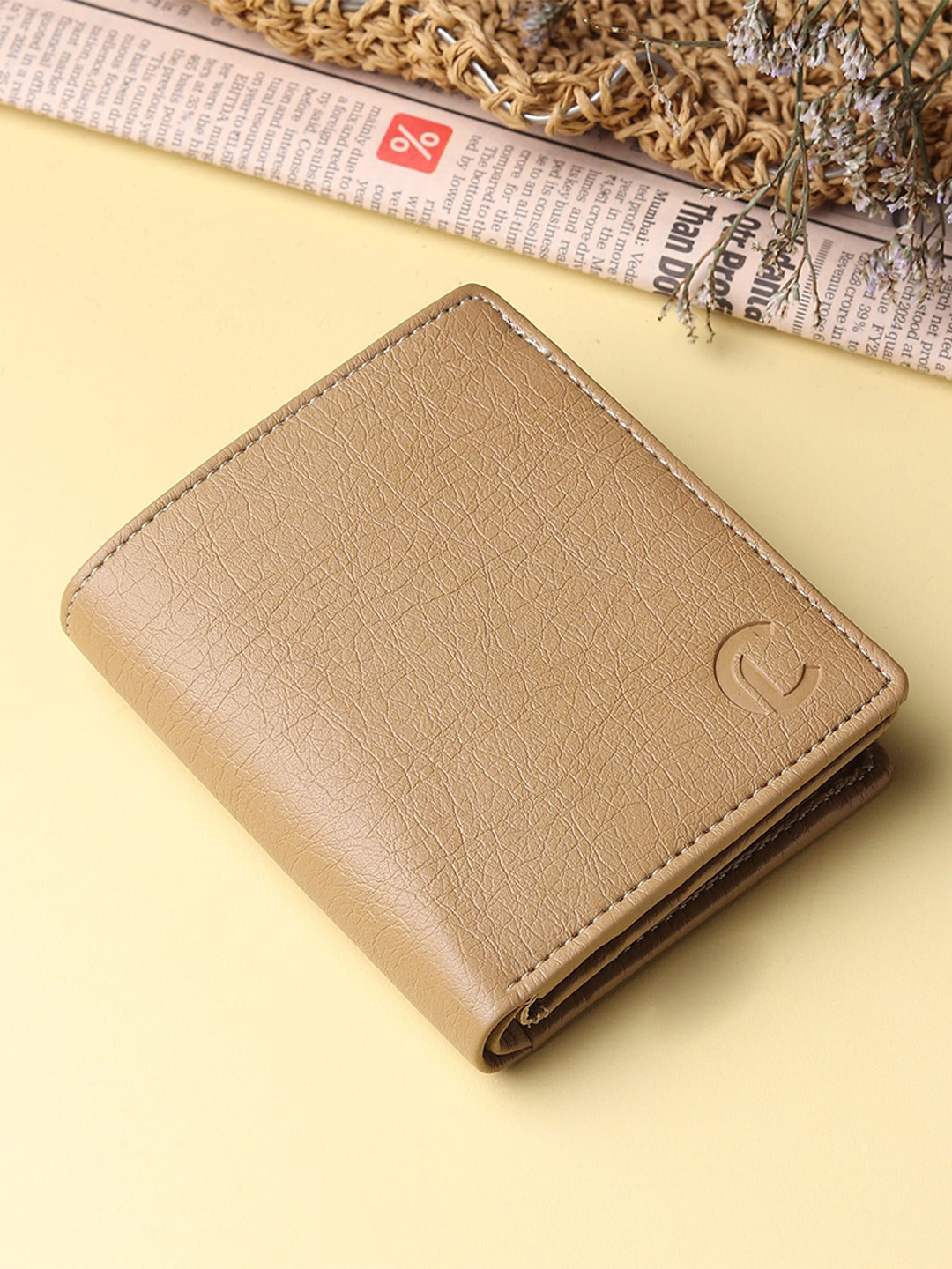 CRAFT LINE Casual Water Resistant Two Fold Wallet