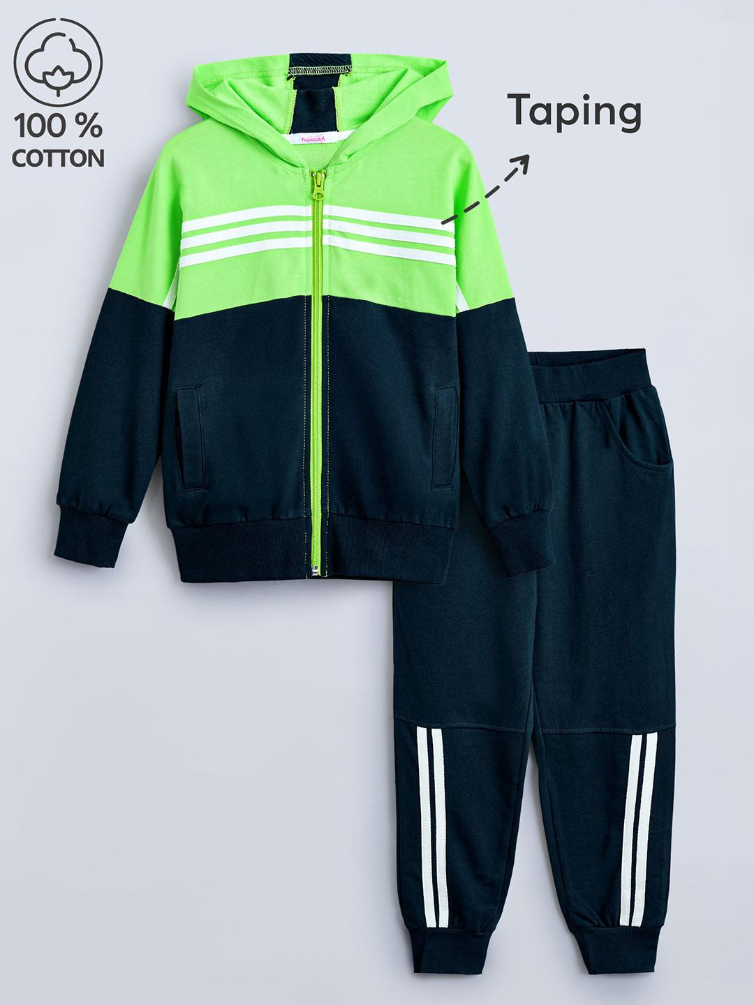2-Pc Cotton Stripe Jacket & Pants