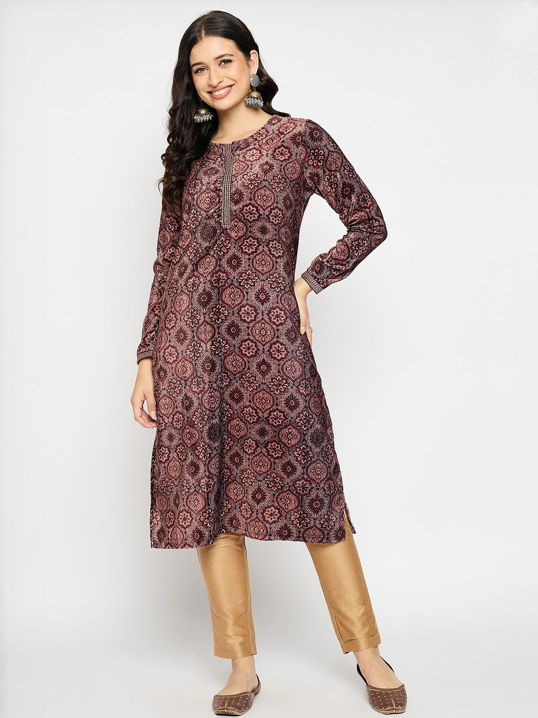 VIAZAA Women Brown Kurtas